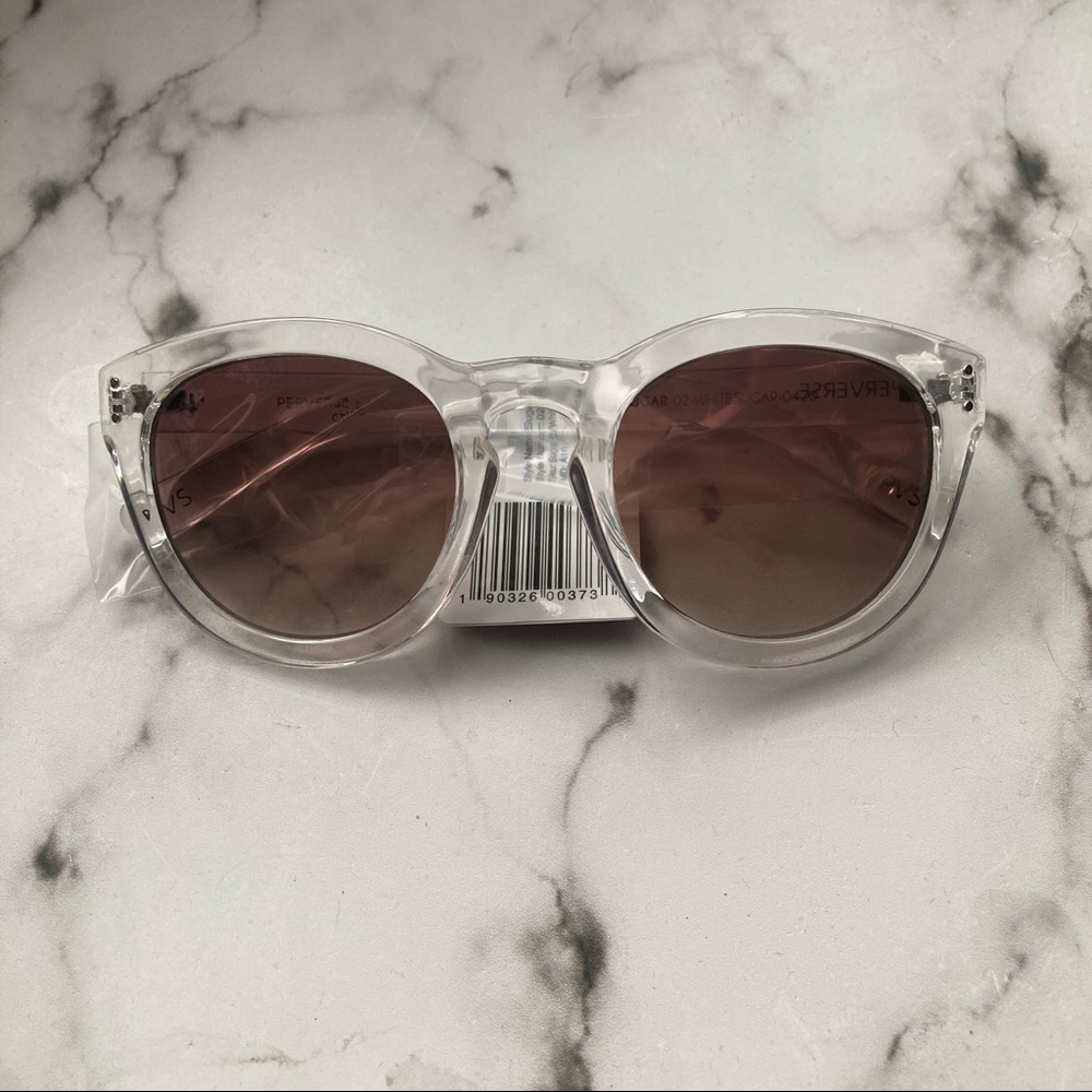 NWT Perverse White Sugar Clear Sunglasses